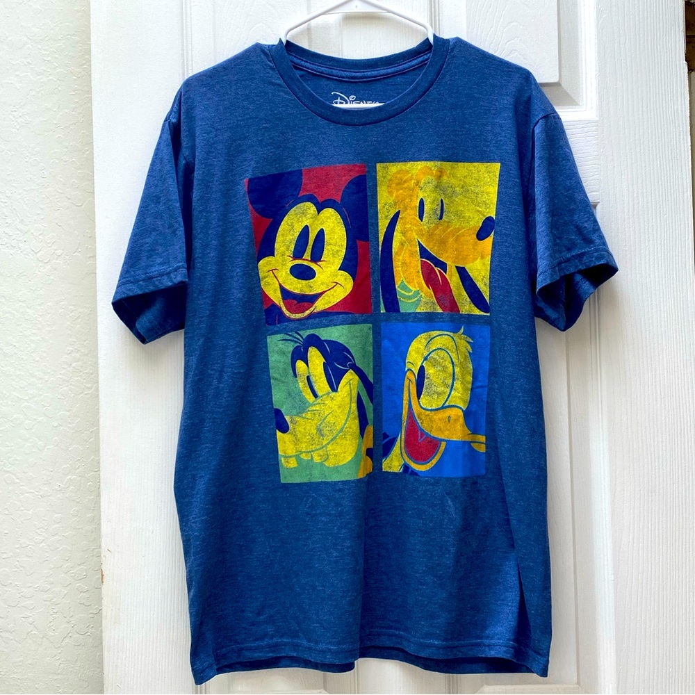 DISNEY | Unisex Mickey, Pluto, Goofy, Donald Duck T-shirt Medium - Picture 3 of 9